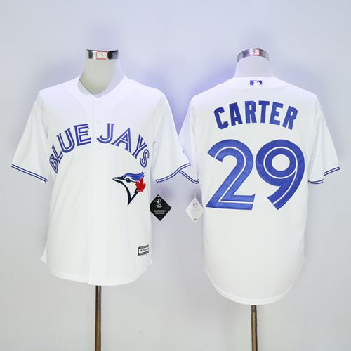 Blue Jays #29 Joe Carter White New Cool Base Stitched MLB Jersey - Click Image to Close